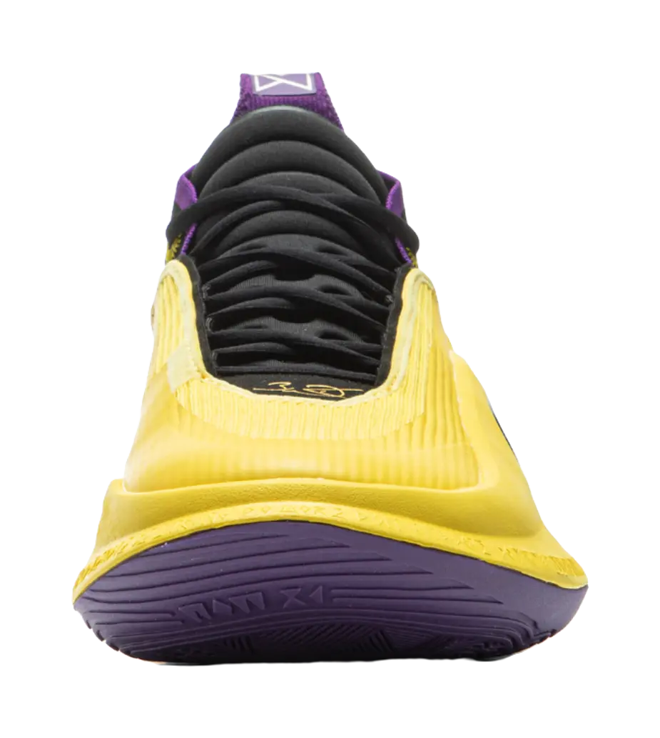 Li-Ning Way of Wade 11 Low-Top Basketball Shoes - Yellow Purple | Cushioning Anti-Slip Lightweight Rebound - Image 5