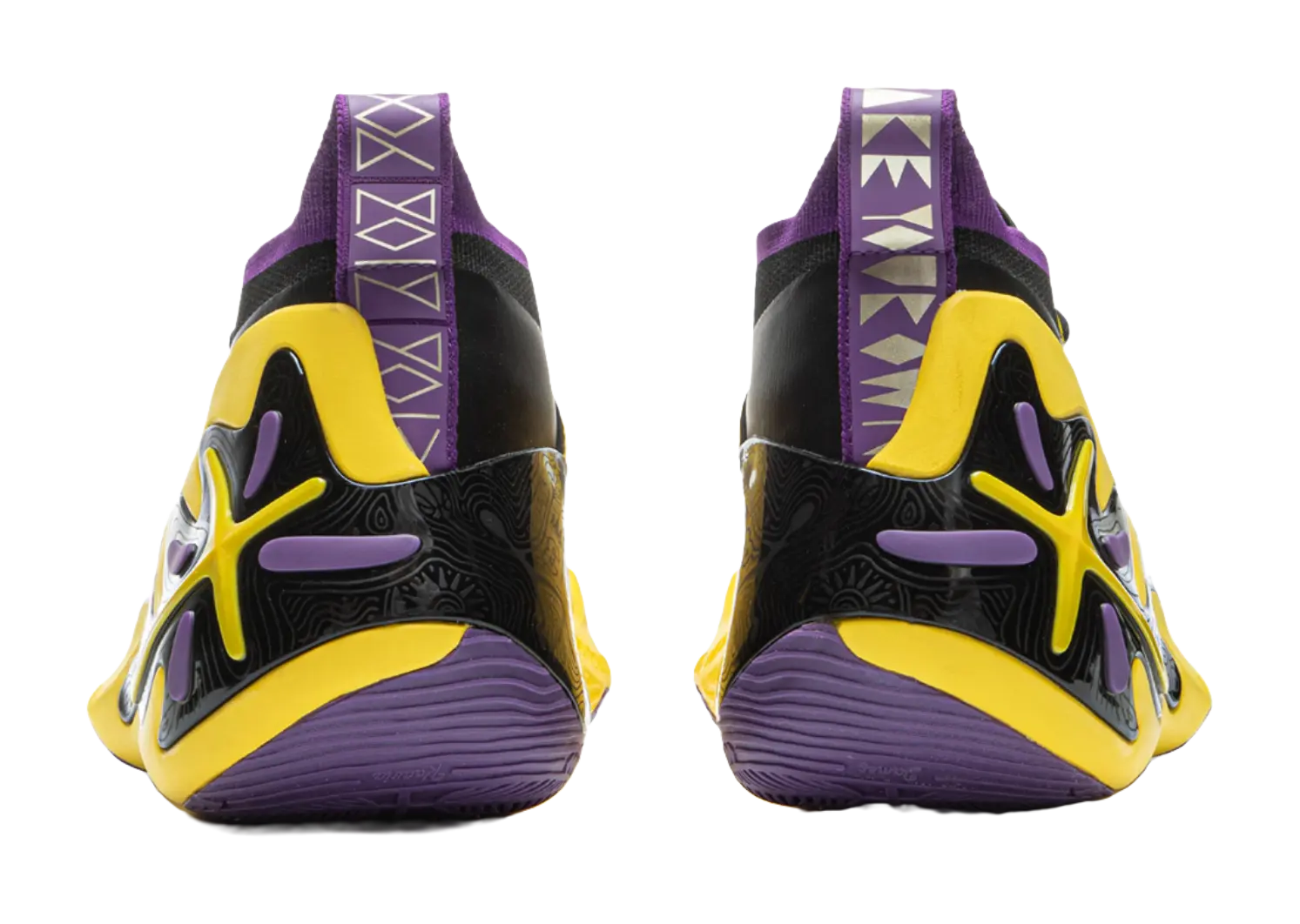 Li-Ning Way of Wade 11 Low-Top Basketball Shoes - Yellow Purple | Cushioning Anti-Slip Lightweight Rebound - Image 6