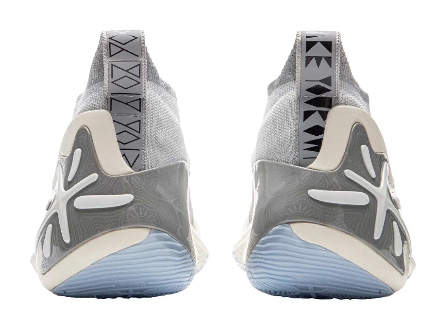 Li Ning WOW11 Mid-Top Basketball Shoes - Cushioning, Traction, Lightweight Gray/White - Image 6