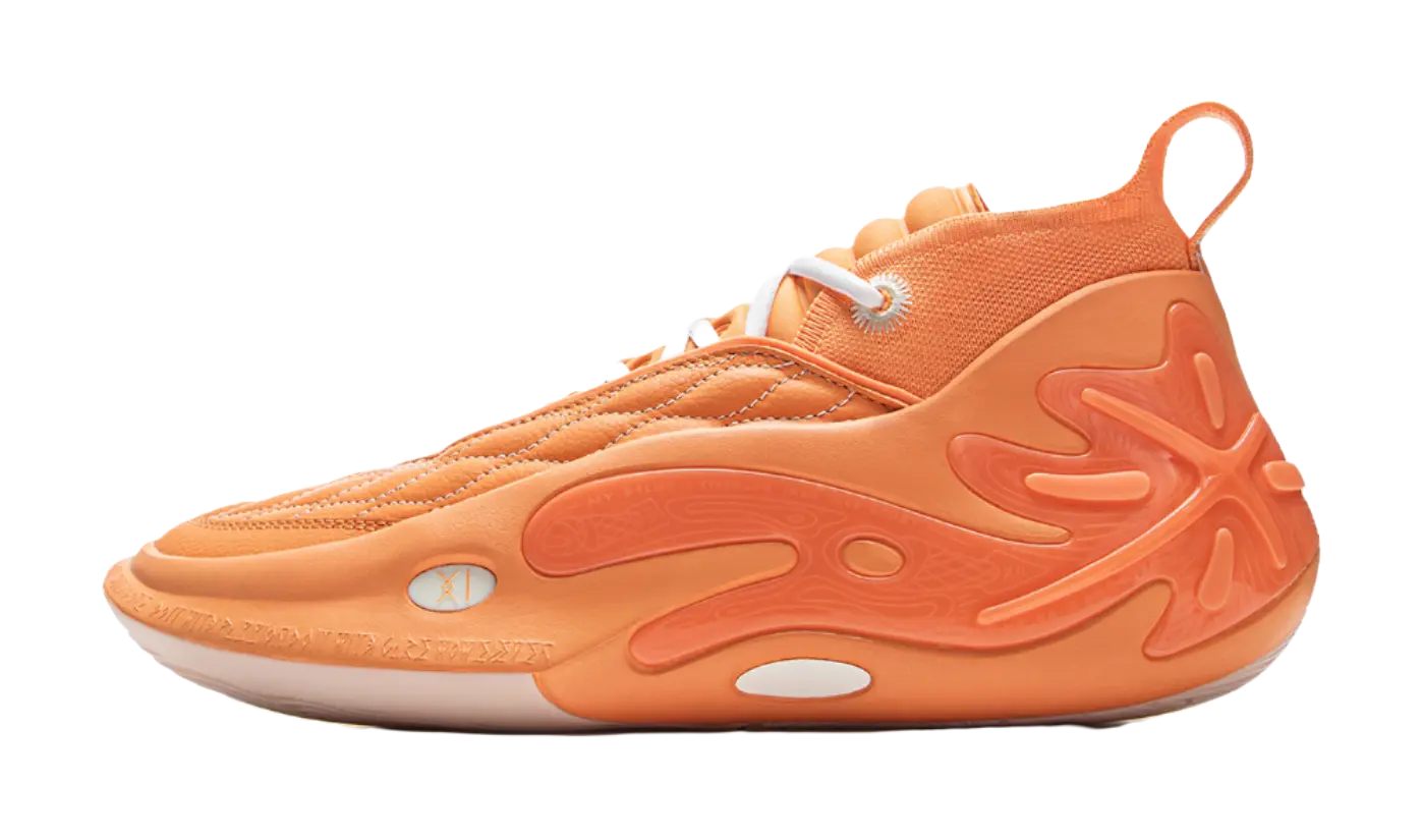 LiNing Way of Wade 11 Men's Basketball Shoes - Cushioned Lightweight Mid-Top Cloud Orange