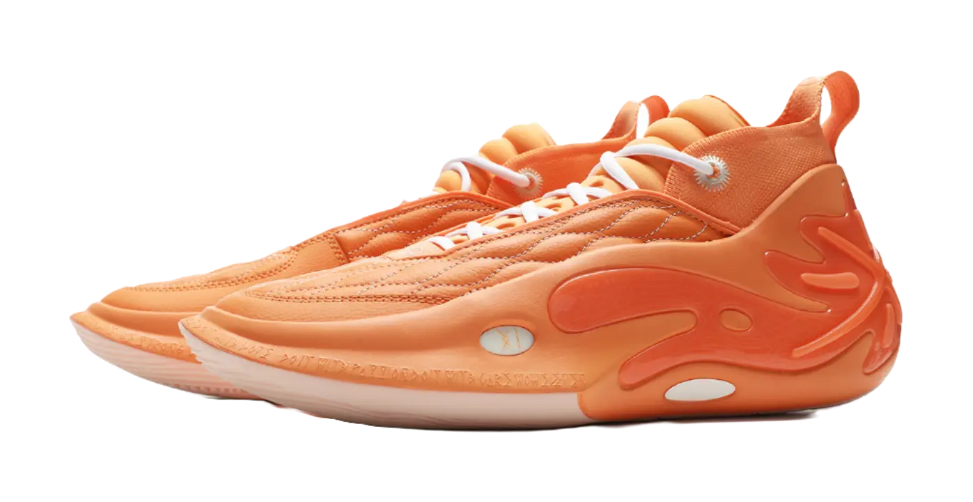 LiNing Way of Wade 11 Men's Basketball Shoes - Cushioned Lightweight Mid-Top Cloud Orange - Image 3