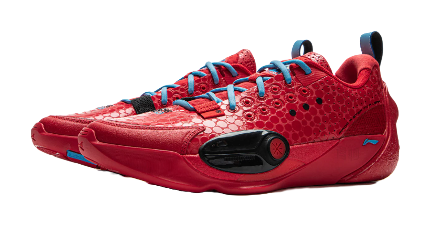 Li Ning Wade All City 13 Men's Low-Top Basketball Shoes - Bright Neon Red - Image 4