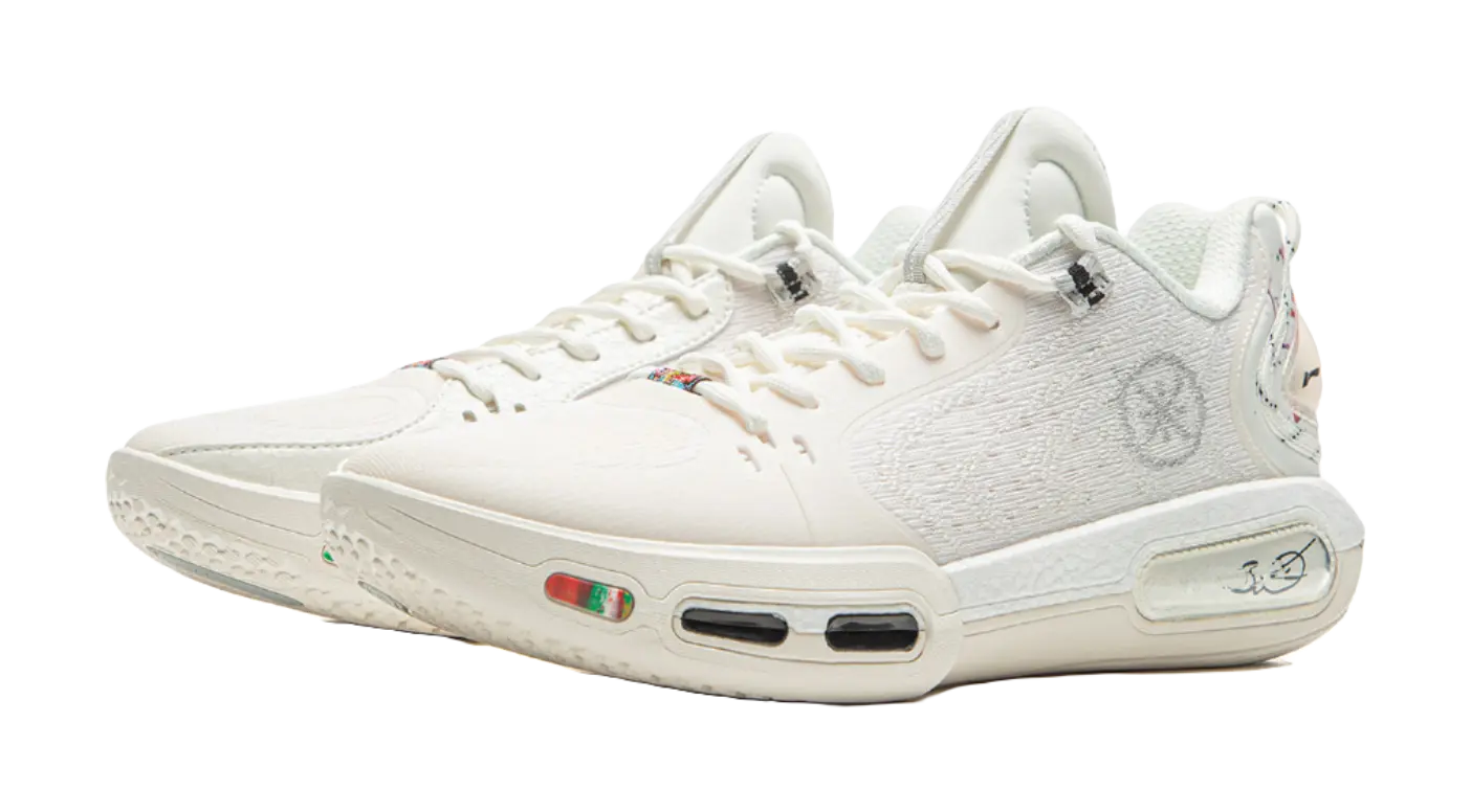 Li-Ning Wade Shadow 7 Men's Basketball Shoes Champagne White - Image 3