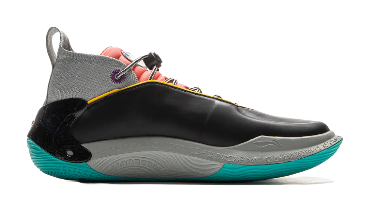 LiNing Way of Wade 11 Men's Basketball Shoes - Black/Grey with BOOM Cushioning & Carbon Plate - Image 2