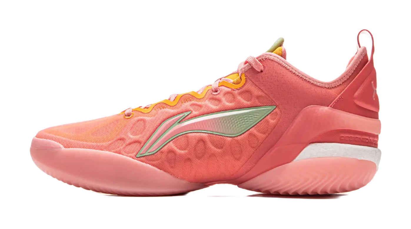 Li Ning Yushuai 19V2 Men's Basketball Shoes - Pink Orange - Image 2