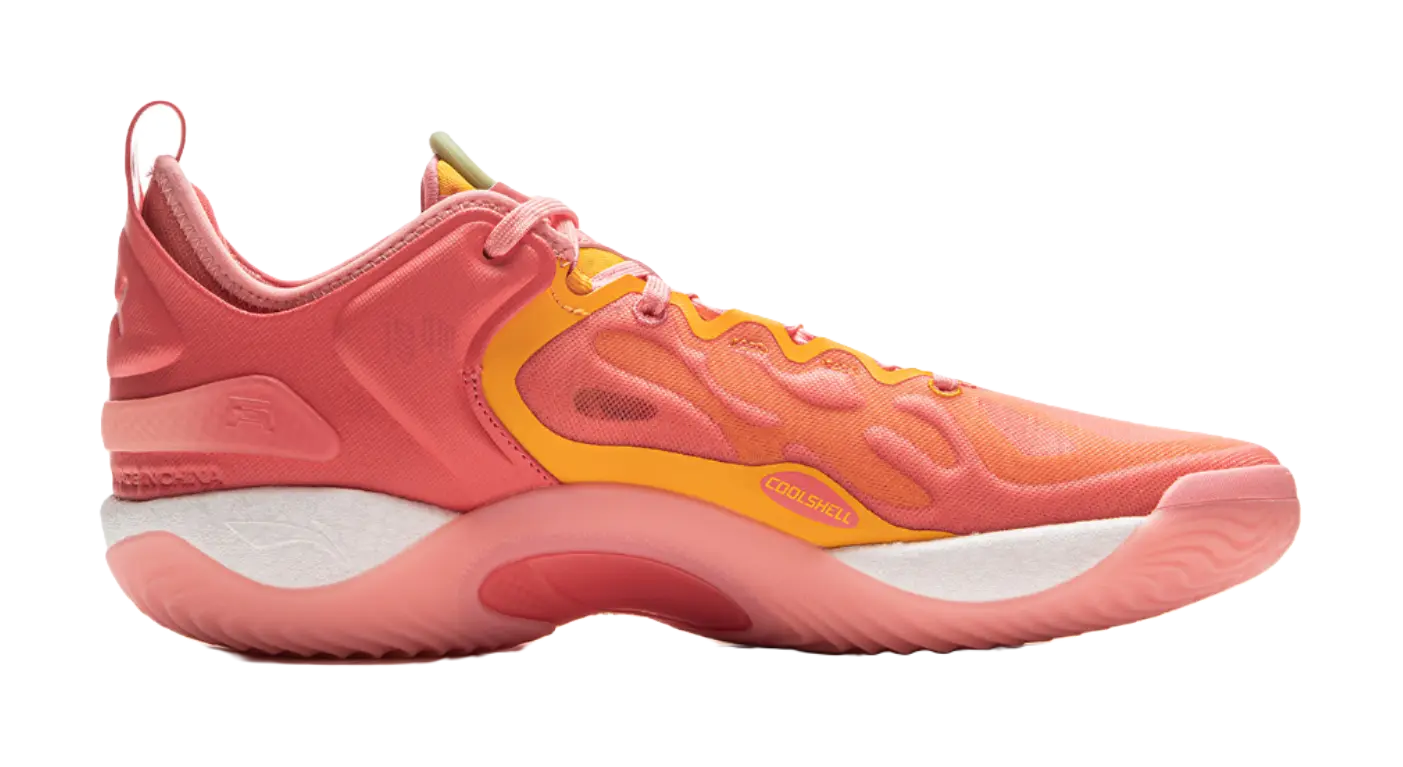 Li Ning Yushuai 19V2 Men's Basketball Shoes - Pink Orange - Image 3