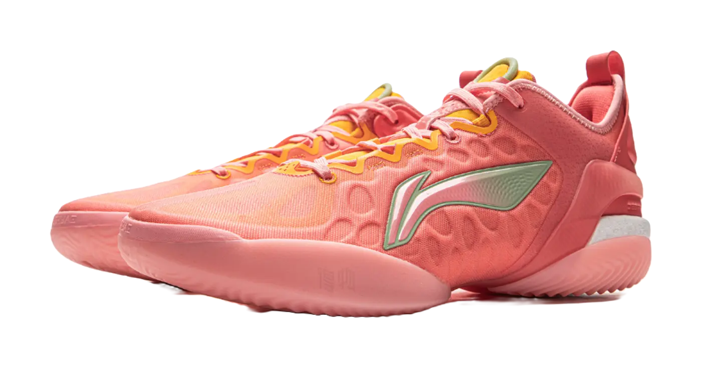 Li Ning Yushuai 19V2 Men's Basketball Shoes - Pink Orange - Image 4