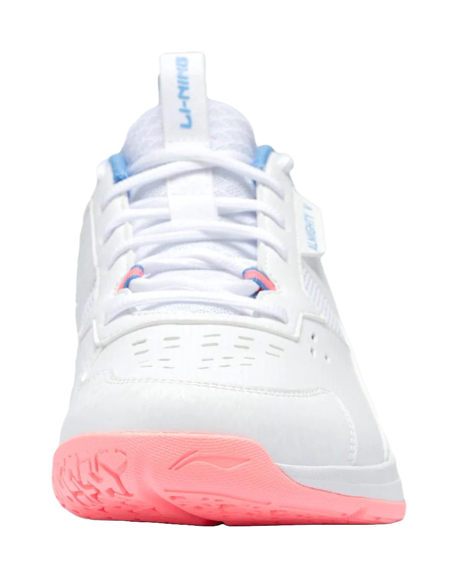 Li-Ning Ace V Pro Badminton Shoes - Unisex White/Pink/Blue - Image 6