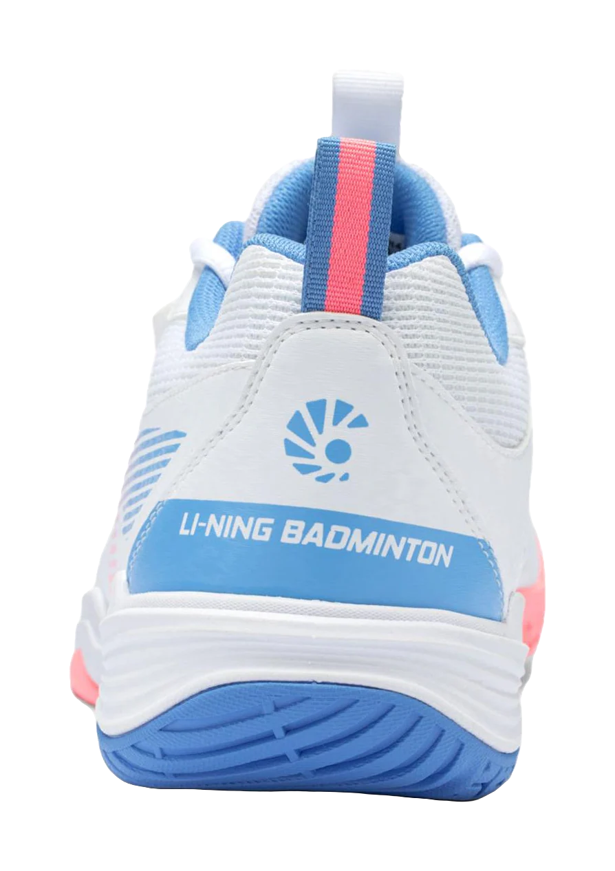 Li-Ning Ace V Pro Badminton Shoes - Unisex White/Pink/Blue - Image 7