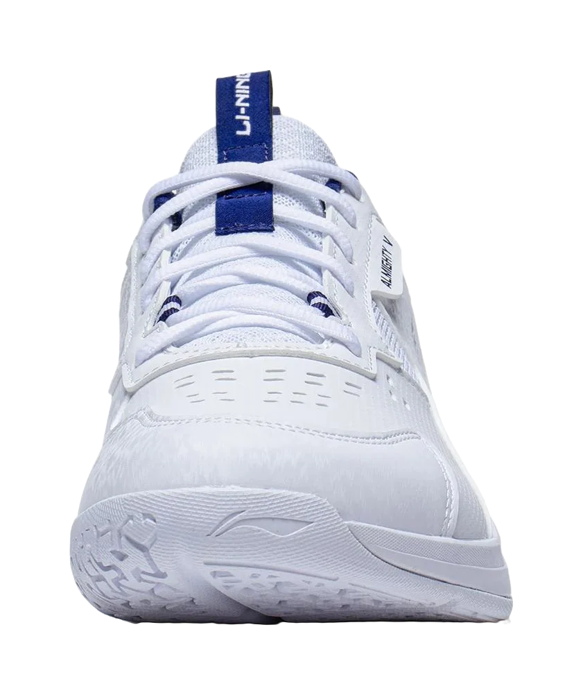 Li-Ning Ace V Badminton Shoes - Slip & Abrasion Resistant, Breathable Low Top Unisex White/Blue - Image 7