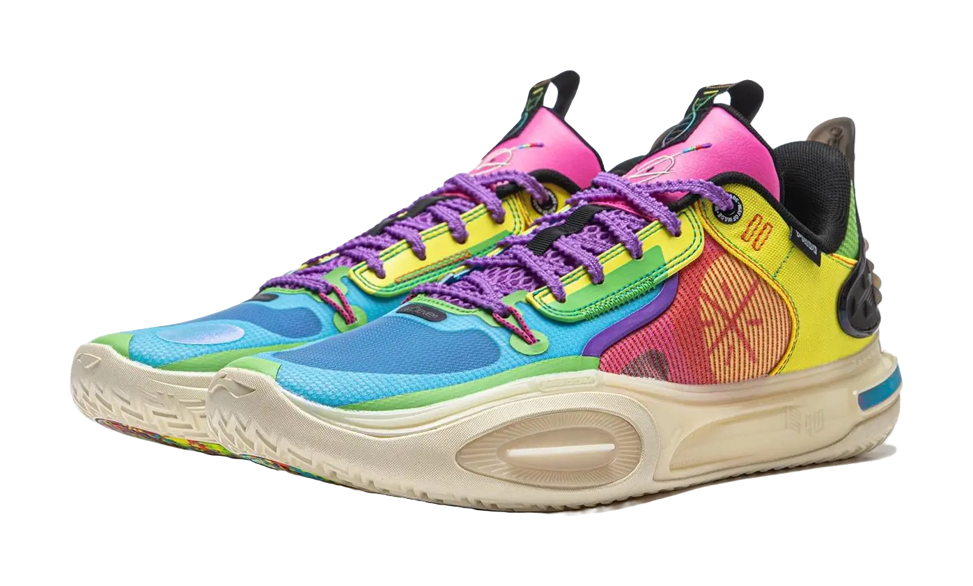 Li-Ning Wade All City 11 Men's Basketball Shoes Blue Yellow - Image 3