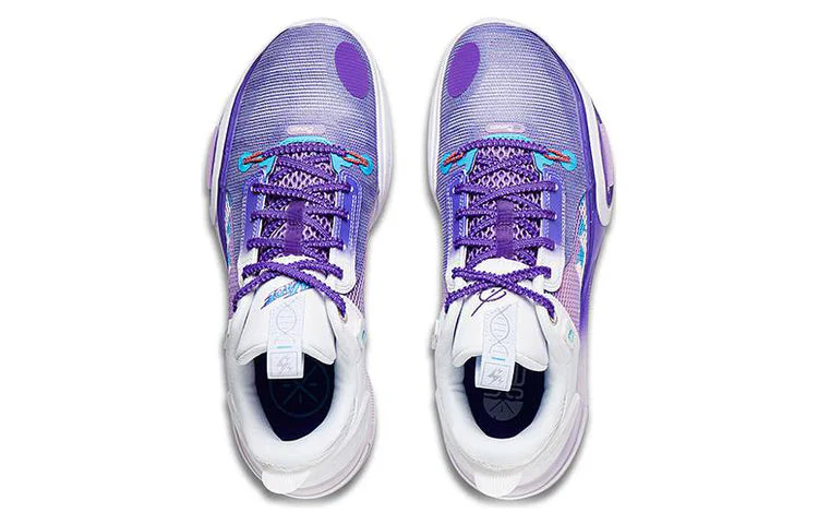 Li-Ning Wade All City 11 Snow Mountains Basketball Shoes Men's Purple/White - Image 3