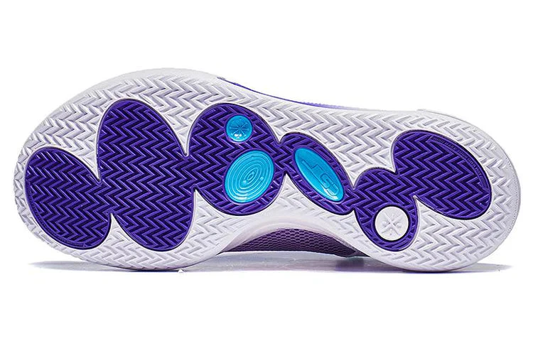 Li-Ning Wade All City 11 Snow Mountains Basketball Shoes Men's Purple/White - Image 4