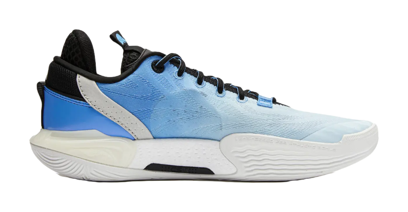 Li-Ning All City 12 Men's Basketball Shoes - Blue Low Top | BOOM Cushion | Slip & Abrasion Resistant | Breathable - Image 2