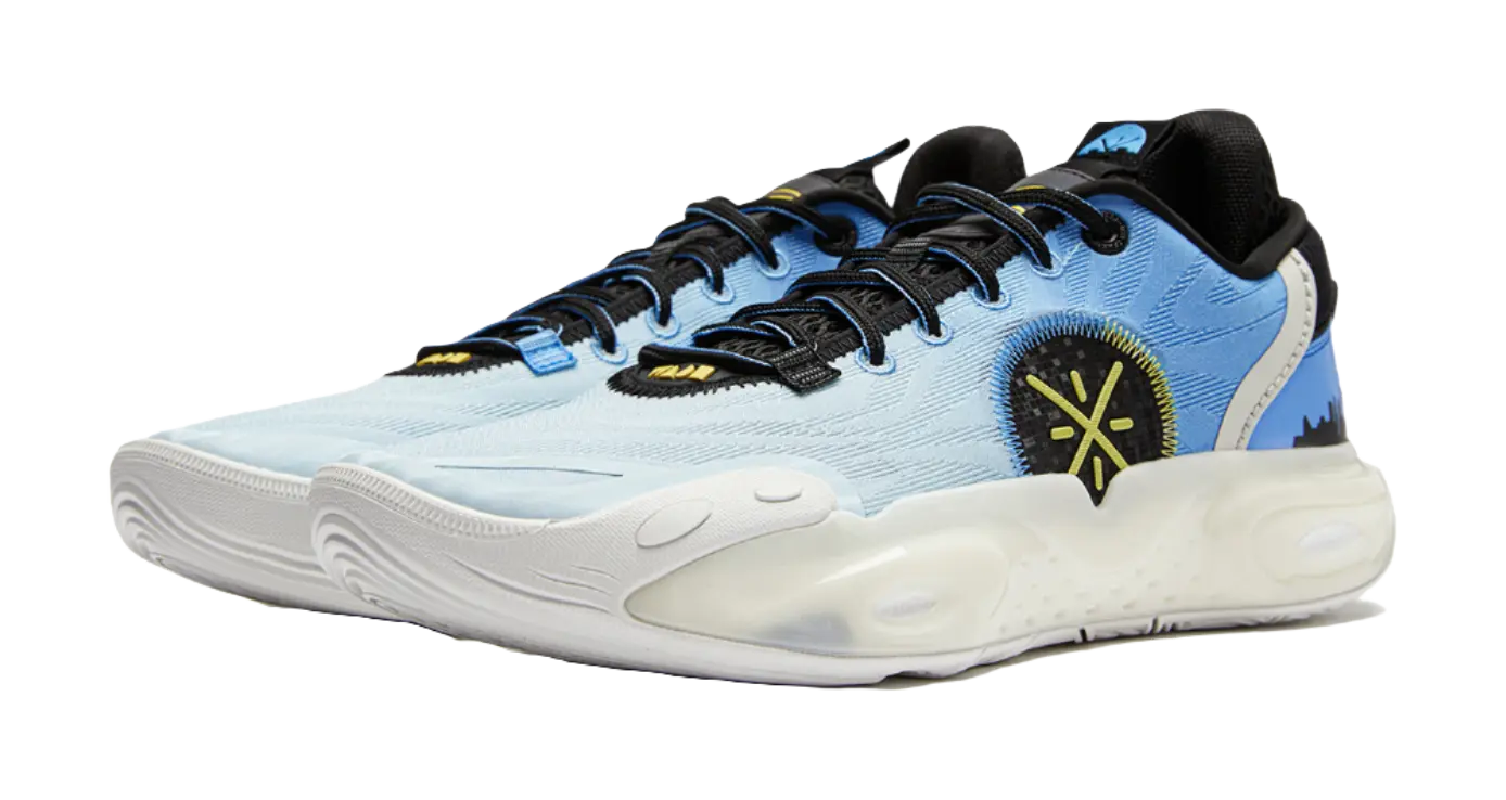 Li-Ning All City 12 Men's Basketball Shoes - Blue Low Top | BOOM Cushion | Slip & Abrasion Resistant | Breathable - Image 4