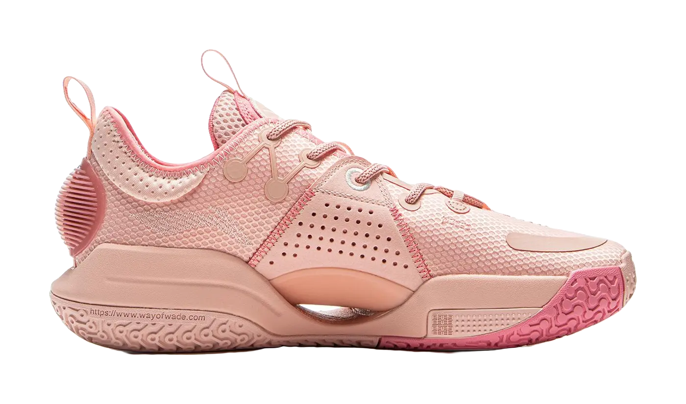 Li-Ning Wade All City 9 V1.5 Salt Pink Low-Top Basketball Shoes - Image 2