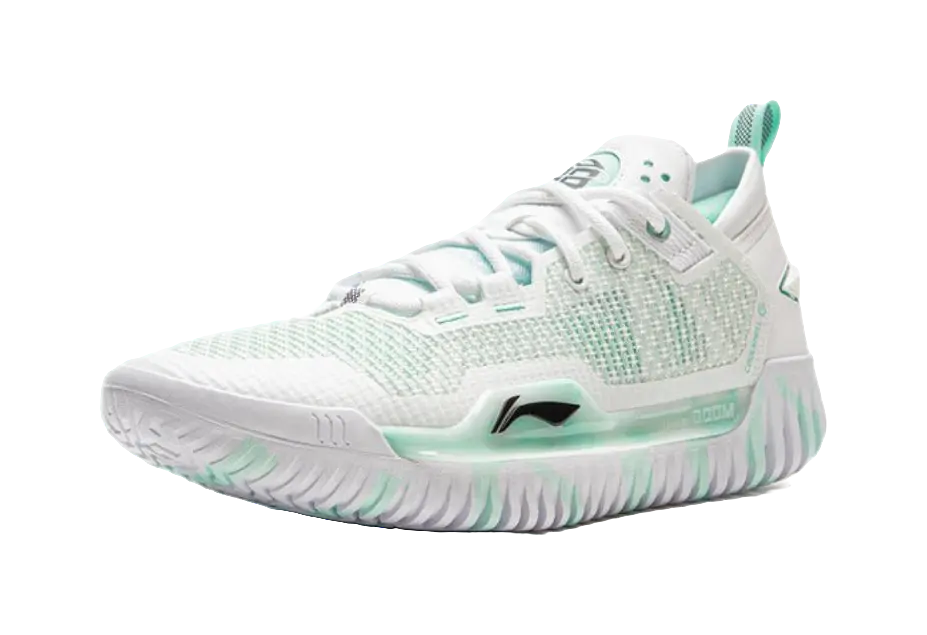 Li-Ning Men's Anti 5 Low Basketball Shoes - Cushioned, Wear-Resistant, Standard White