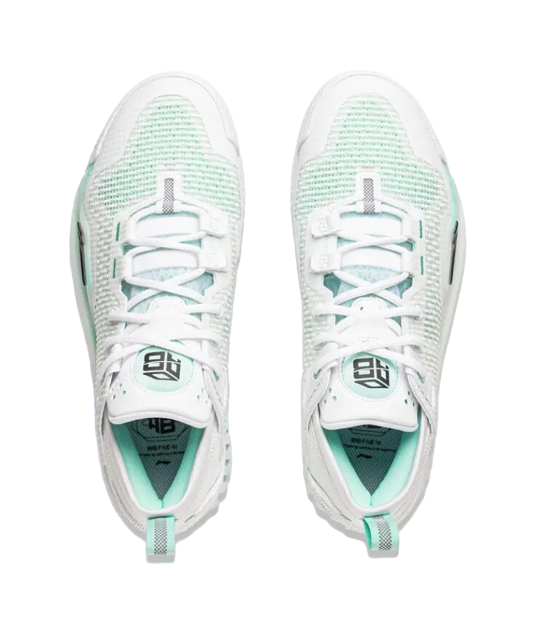 Li-Ning Men's Anti 5 Low Basketball Shoes - Cushioned, Wear-Resistant, Standard White - Image 4