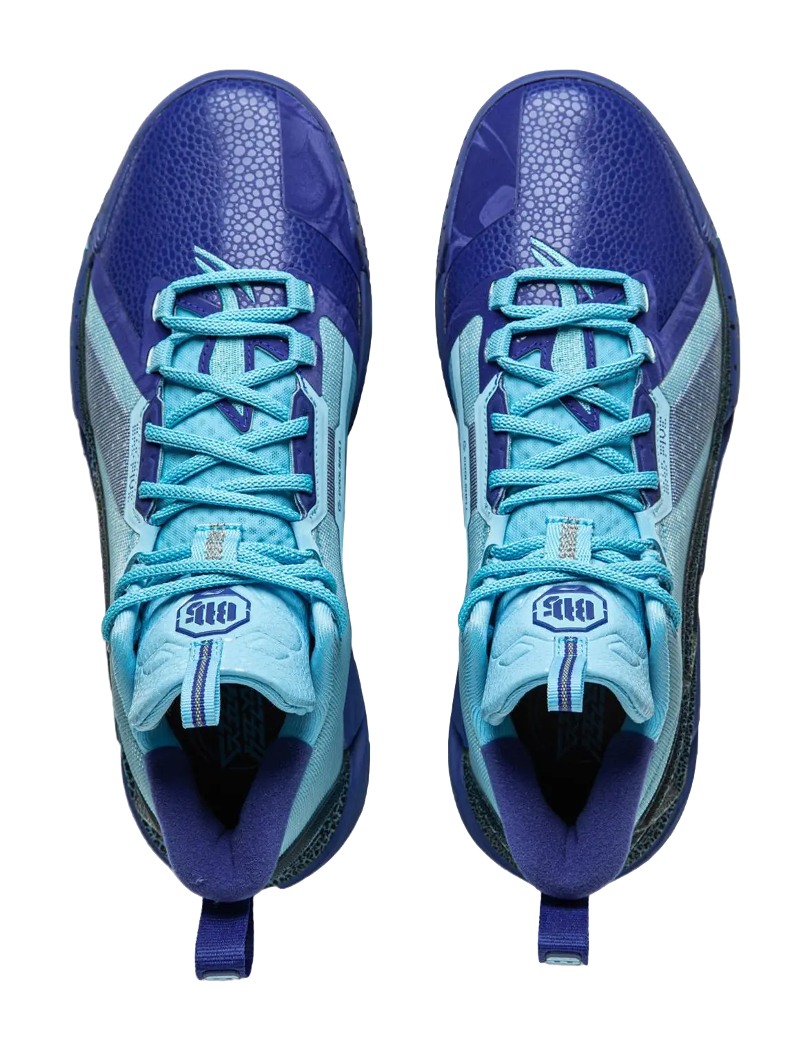 LiNing Badfive 4 Mid Basketball Shoes Men's Blue Cushioned Breathable Sneakers - Image 4