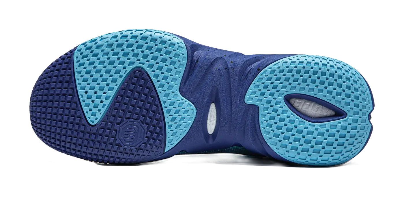 LiNing Badfive 4 Mid Basketball Shoes Men's Blue Cushioned Breathable Sneakers - Image 7