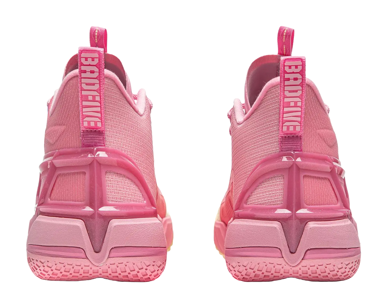 Li-Ning BadFive 4 Mid-Top Basketball Shoes - Boom Cushioning - Pink/Yellow - Image 6