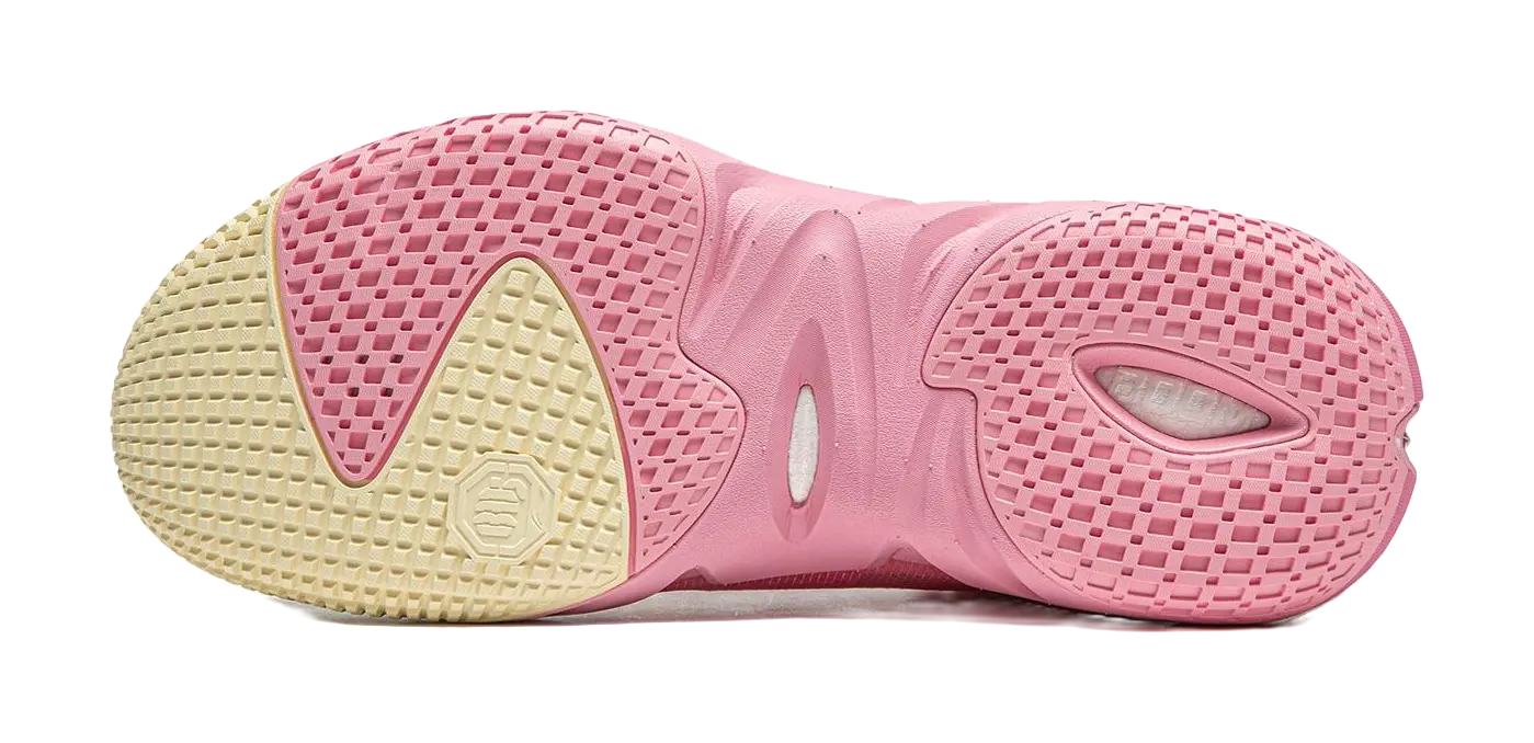 Li-Ning BadFive 4 Mid-Top Basketball Shoes - Boom Cushioning - Pink/Yellow - Image 7