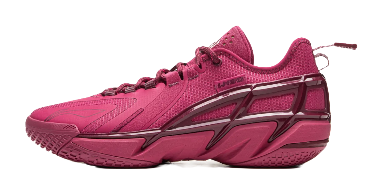 Li-Ning BADFIVE 4.5 Low Basketball Shoes Men's Beet Red | Cushioning, Slip-Resistant Outdoor Sneakers
