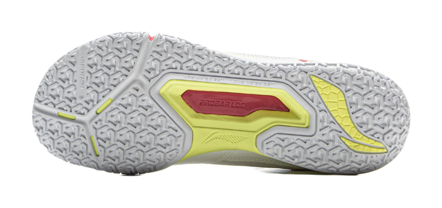 Li-Ning Saga III Lite Badminton Shoes - Cushioned, Slip-Resistant, Abrasion-Resistant Low-Top Unisex Gray Red - Image 10