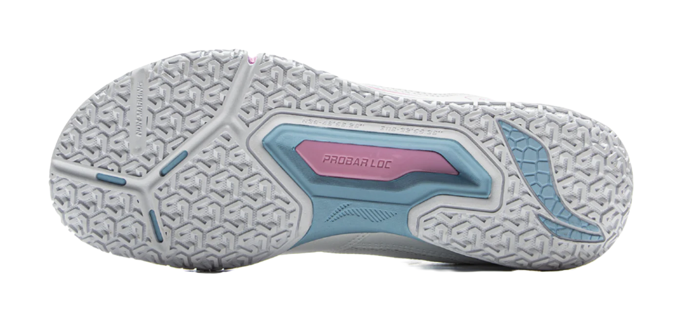 Li-Ning Cushioned Slip-Resistant Low-Top Badminton Shoes Unisex White - Image 10