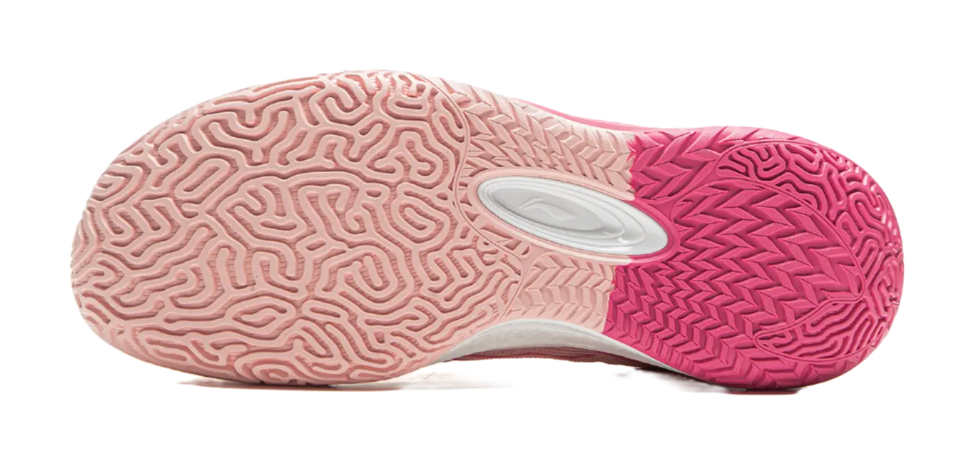 LiNing Men's Frosting Pink Low-Top Basketball Shoes - Cushioning, Slip-Resistant, Abrasion-Resistant, Rebound Grip - Image 8