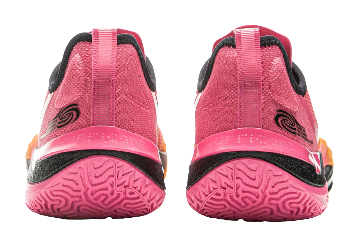Li-Ning Men's Basketball Shoes - Cushioning, Slip-Resistant, Rebound Grip - Pink/Orange - Image 7