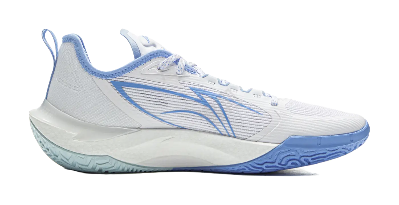 LiNing Men's Basketball Shoes - Cushioning, Slip & Abrasion Resistant, Rebound Grip, Low-Top, Standard White - Image 3