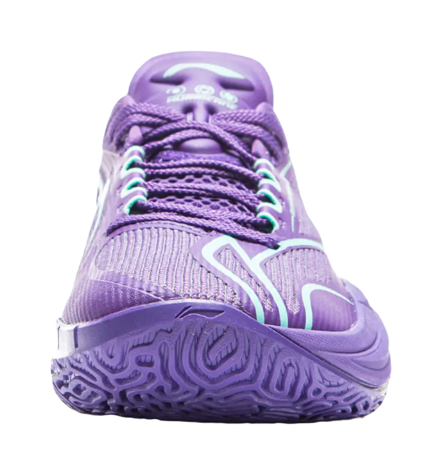 LiNing Men's Low-Top Basketball Shoes Zircon Purple | Cushioning, Slip & Abrasion Resistant - Image 6