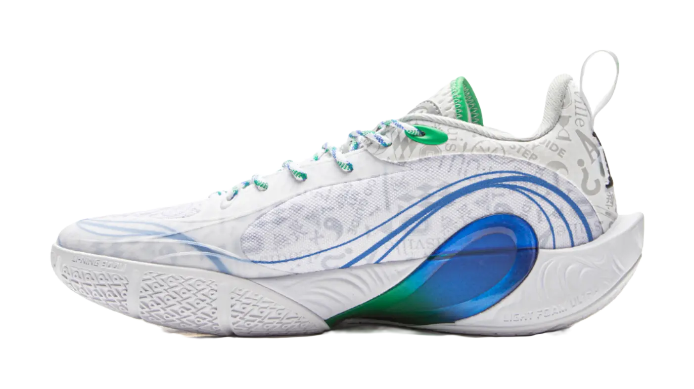 Li-Ning DLO1 D'Angelo Russell Basketball Shoes Men's Low Top Standard White/Microcrystalline Gray - Image 3