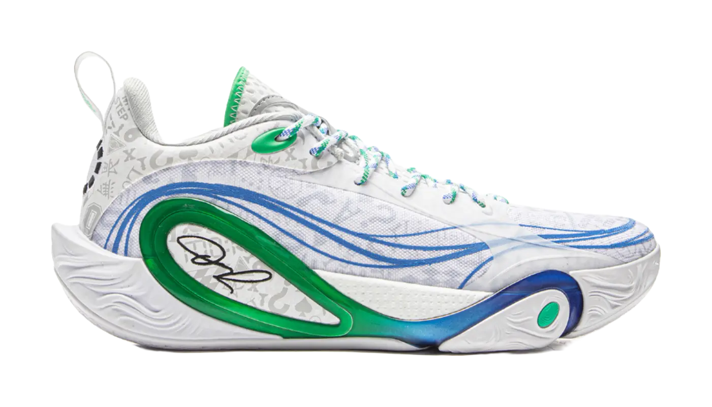 Li-Ning DLO1 D'Angelo Russell Basketball Shoes Men's Low Top Standard White/Microcrystalline Gray - Image 4
