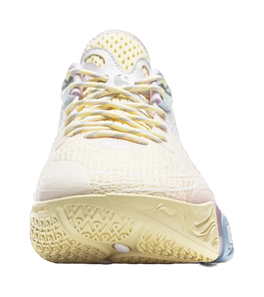 Li-Ning DLO 1 Cushioning Low-Top Basketball Shoes Men's White Pink - Image 6