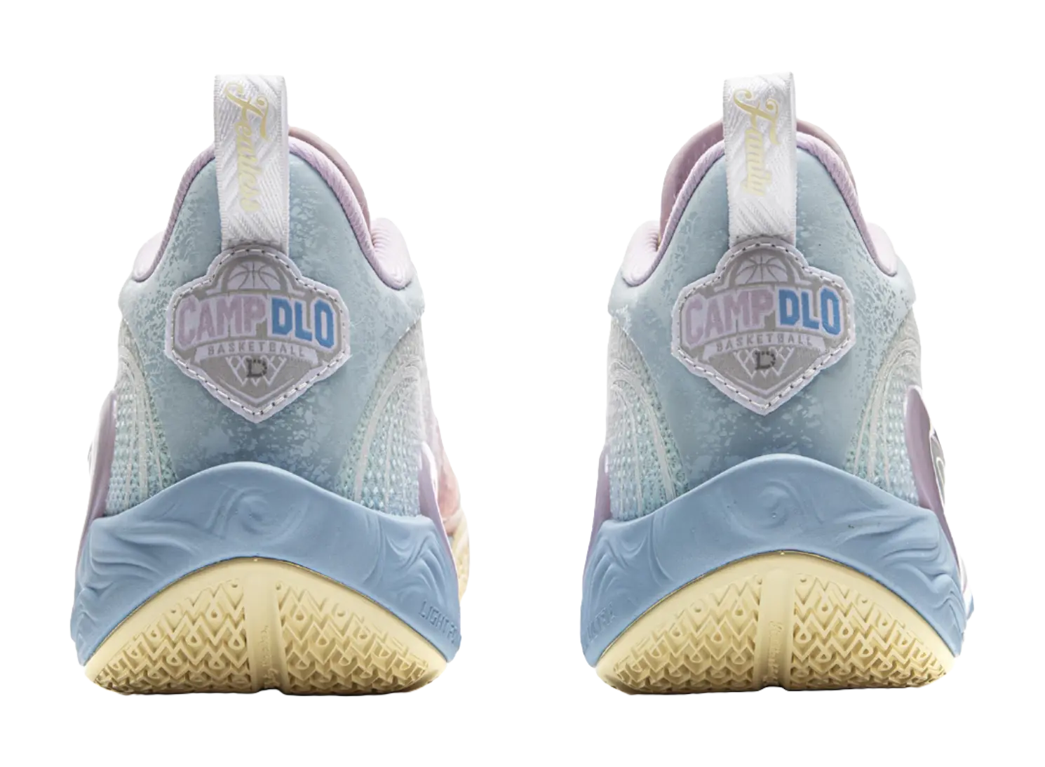 Li-Ning DLO 1 Cushioning Low-Top Basketball Shoes Men's White Pink - Image 7