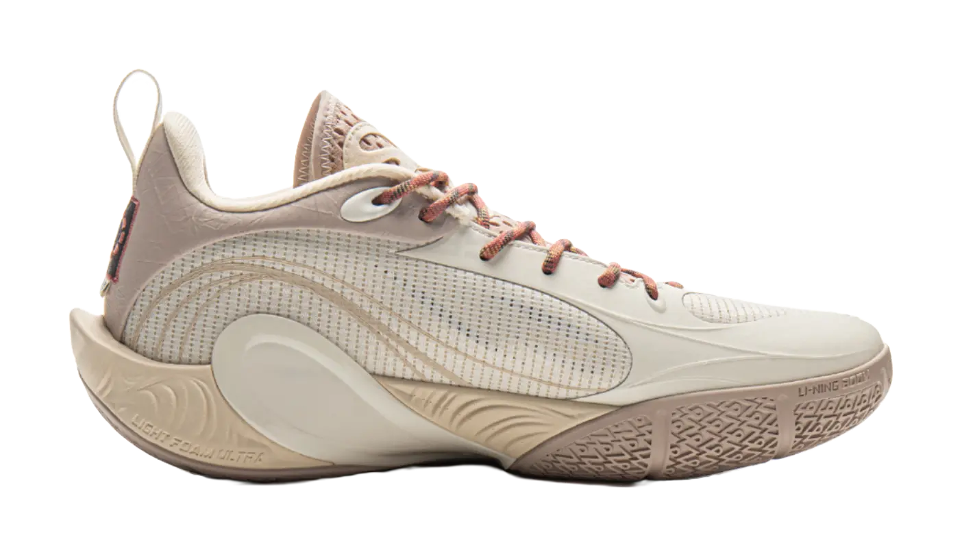 Li-Ning Men's DLO1 Basketball Shoes - White Umber | Cushioning, Slip & Abrasion Resistant - Image 3