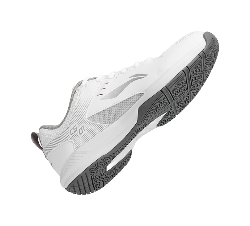 Li-Ning Way of Wade Feather Cushioning Badminton Shoes - Lightweight Breathable Low Top Unisex White/Silver - Image 10