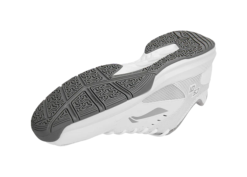 Li-Ning Way of Wade Feather Cushioning Badminton Shoes - Lightweight Breathable Low Top Unisex White/Silver - Image 11