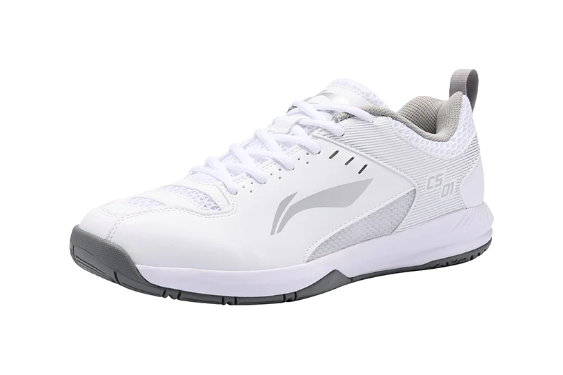 Li-Ning Way of Wade Feather Cushioning Badminton Shoes - Lightweight Breathable Low Top Unisex White/Silver - Image 5
