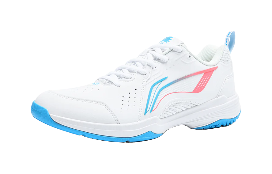 Li-Ning Almighty V 2.0 Badminton Shoes - Slip & Abrasion Resistant, Breathable - Unisex White/Blue - Image 3