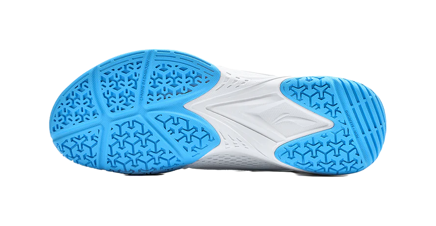 Li-Ning Almighty V 2.0 Badminton Shoes - Slip & Abrasion Resistant, Breathable - Unisex White/Blue - Image 6