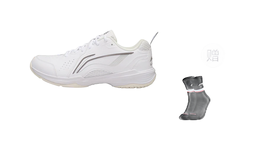 Li-Ning Unisex Flying Eagle Badminton Shoes - Slip, Abrasion Resistant, Breathable White - Image 3