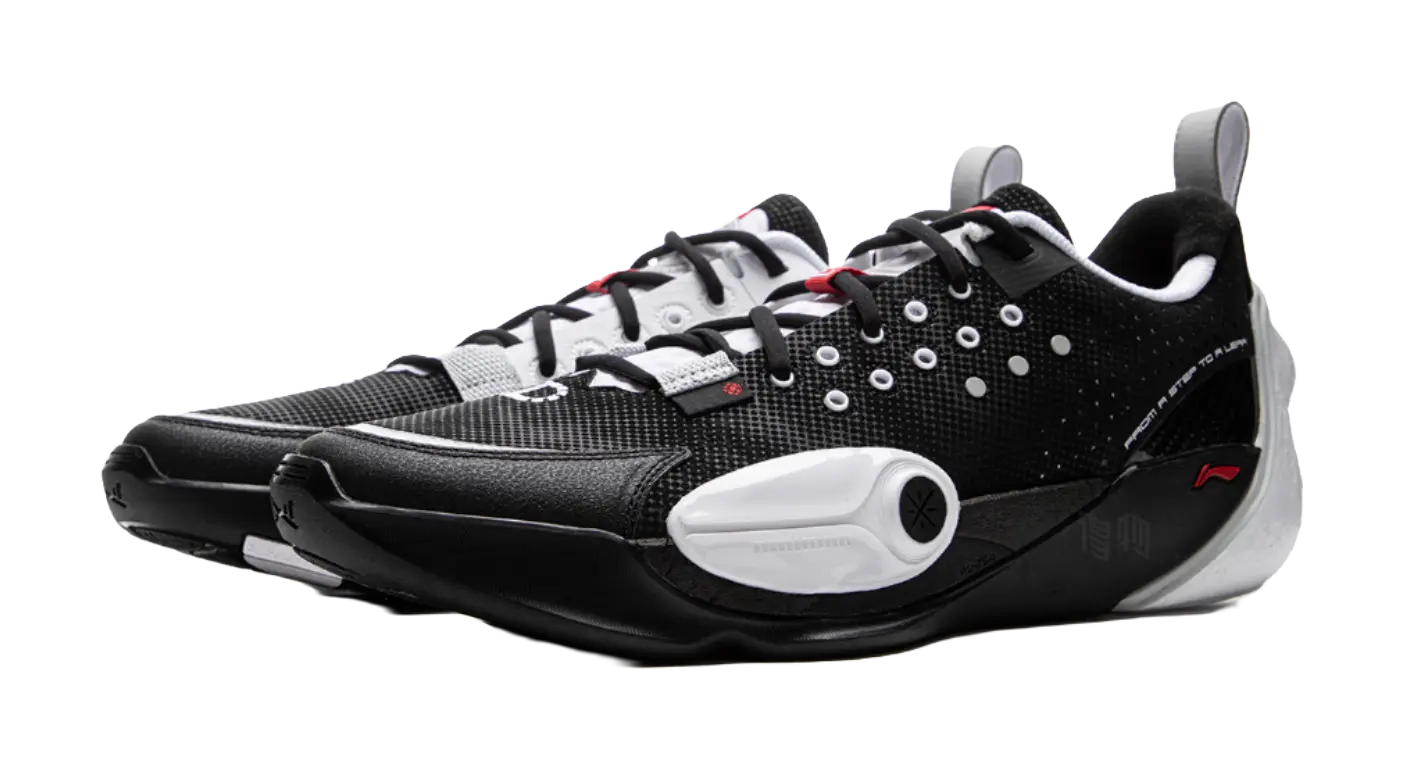 Li-Ning Wade All City 13 Basketball Shoes Men's Black/White Cushioned Wear-Resistant Slip-Resistant Low-Top - Image 4