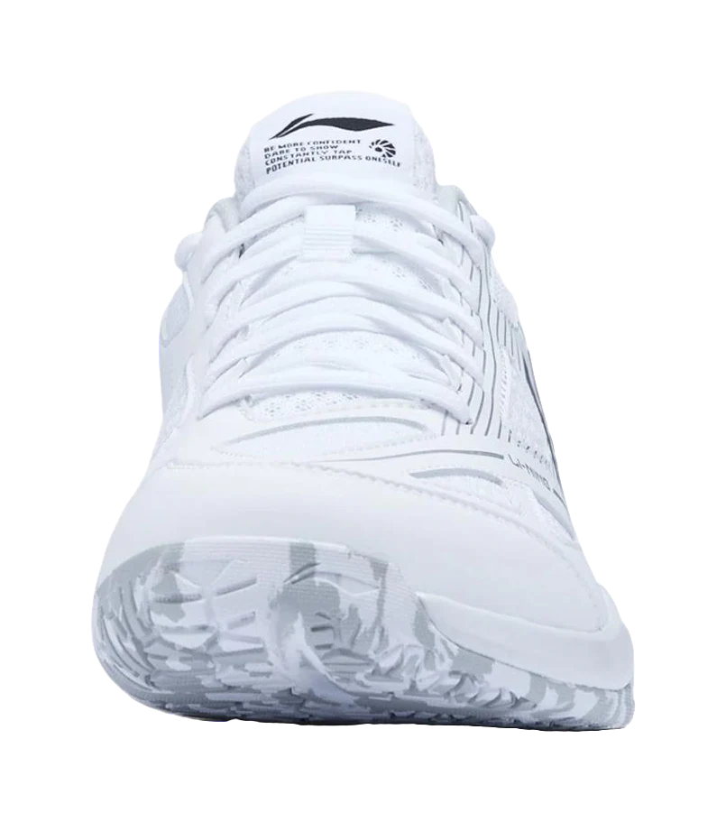Li-Ning Gale LITE Badminton Shoes - Slip & Abrasion Resistant, Lightweight Low-Top Unisex (White/Black) - Image 3