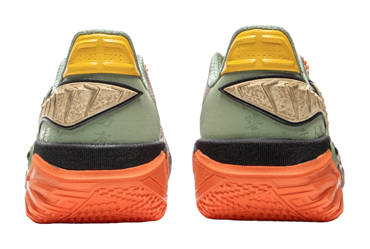 LiNing Jie Ao 2 Men's Basketball Shoes - Cushioning, Anti-Slip, Wear-Resistant - Brown/Green - Image 6
