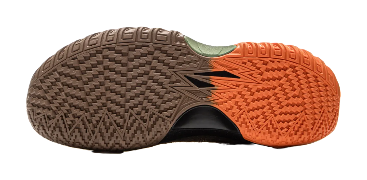 LiNing Jie Ao 2 Men's Basketball Shoes - Cushioning, Anti-Slip, Wear-Resistant - Brown/Green - Image 7