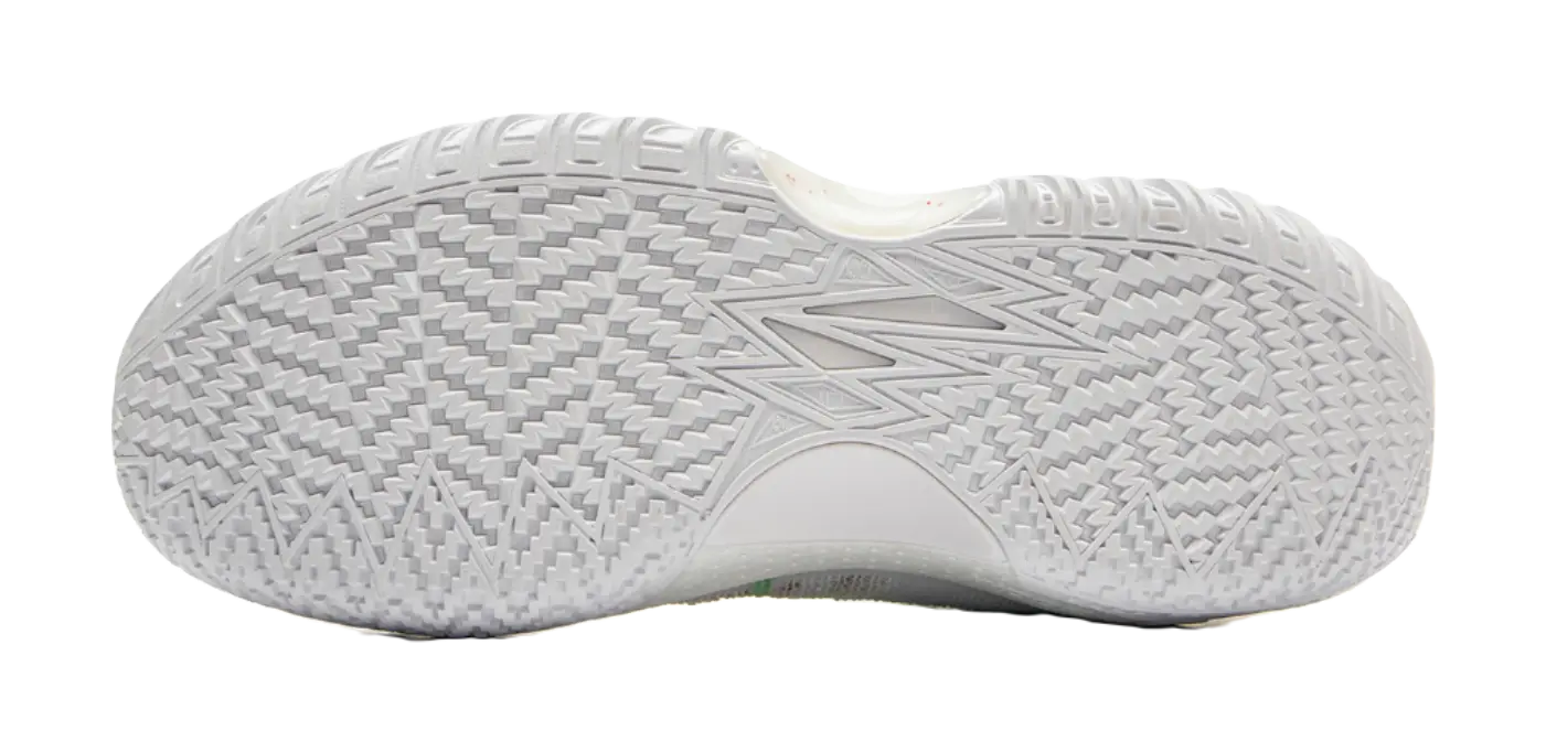 Li-Ning Jie Ao 2 Men's Outdoor Basketball Shoes - Anti-Slip Cushioned Low-Tops White/Green - Image 7