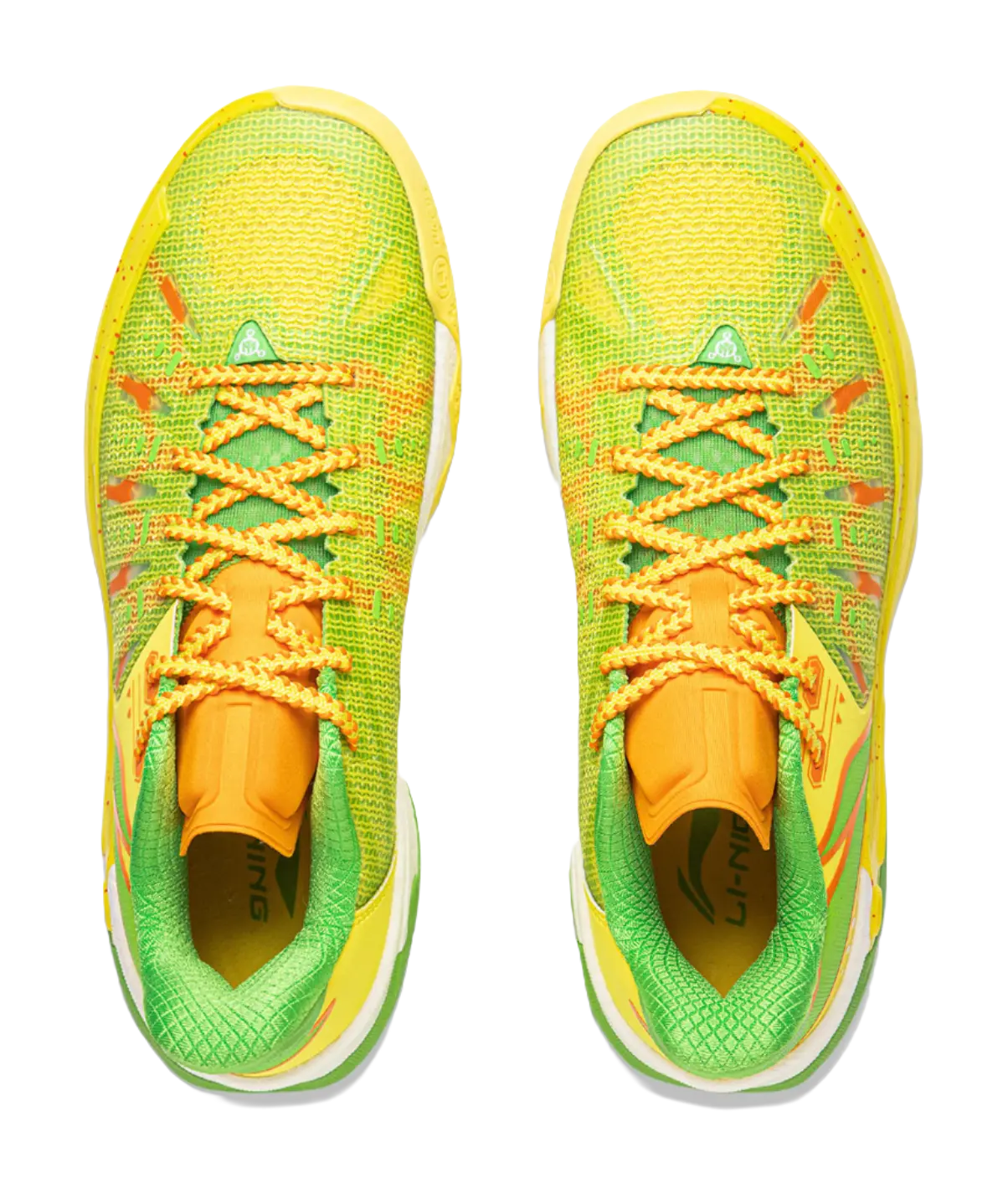 Li-Ning Jie Ao 2 Men's Outdoor Basketball Shoes - Cushioned Anti-Slip Low Top - Yellow/Green - Image 5